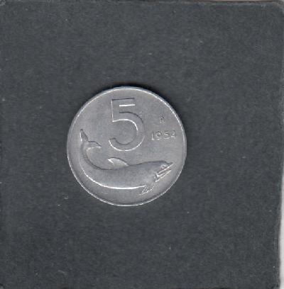 Beschrijving: 5 Lire  FISH  